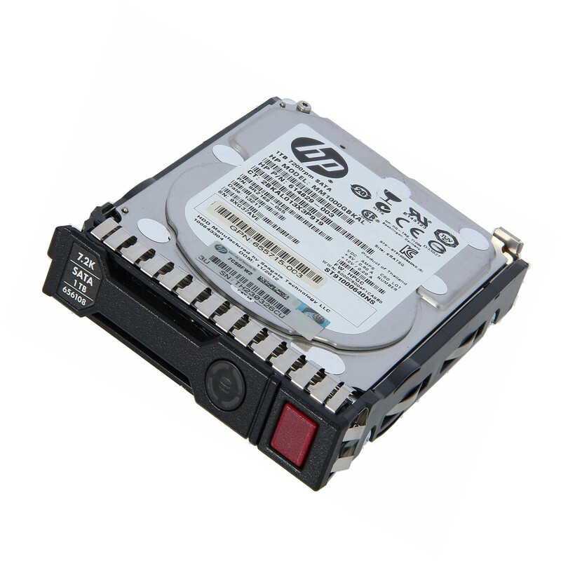 HPE 614829-003 1TB Hard Drive 7.2K RPM SATA 6GBPS SFF Sc Hot Plug With Tray  | Refurbished