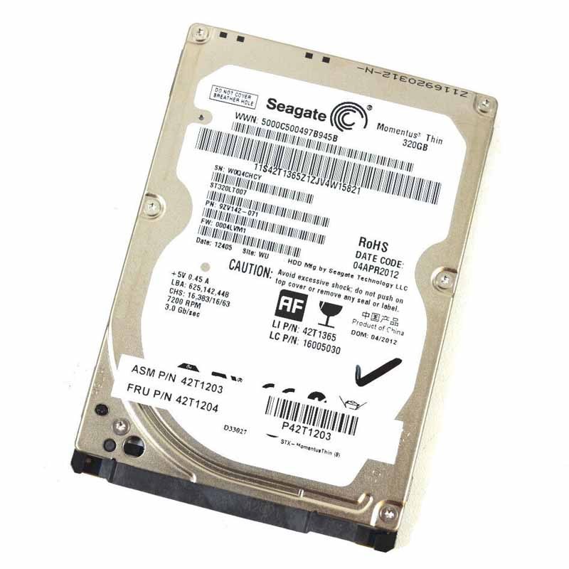 ST320LT007 Seagate 320GB 7.2K RPM SATA-II Internal Notebook Drives |  Refurbished