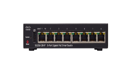 Cisco SG250-08HP-K9 8 Ports Switch Networking