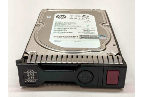 HPE 653948-001 2TB 7.2K RPM HDD SAS-6GBPS