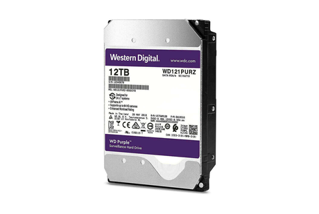 Western Digital WD121PURZ 12TB 7.2K RPM HHD SATA-6GBPS
