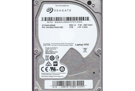 Seagate ST2000LM006  2TB 5.4K RPM SATA 6GBPS HDD