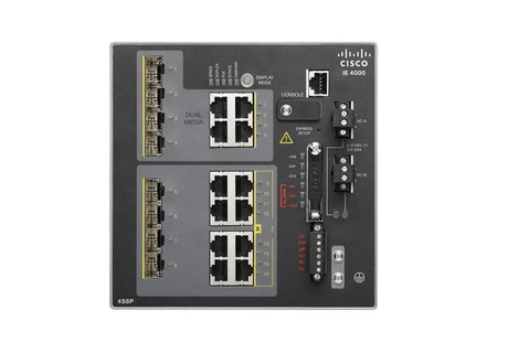 Cisco IE-4000-4GS8GP4G-E 16 Port Networking Switch