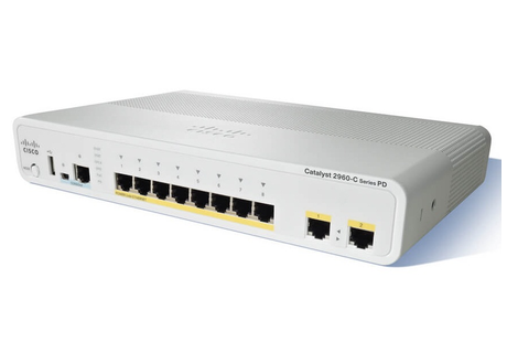 Cisco WS-C2960CPD-8TT-L 8 Port Networking Switch