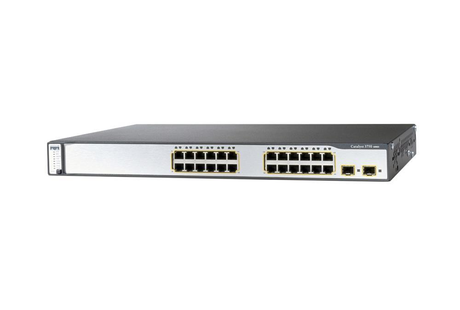 Cisco WS-C3750V2-24PS-E 24 Port Networking Switch