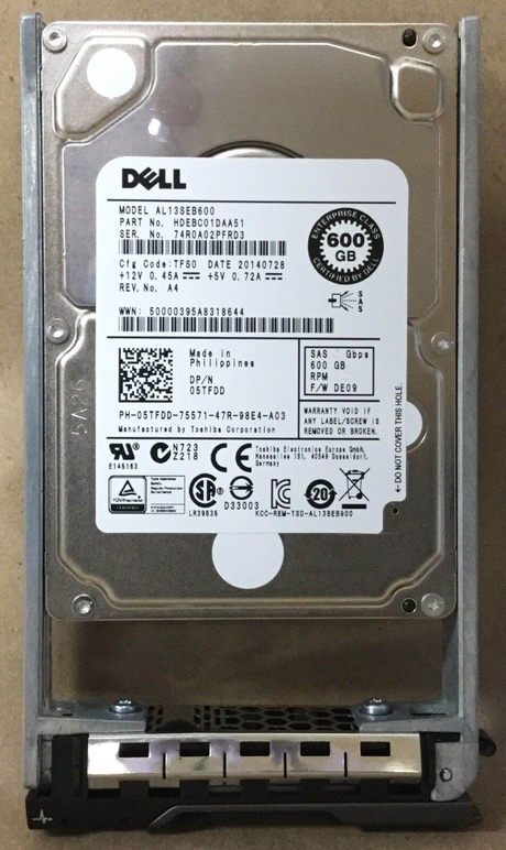Dell Y2Y64 600GB 15K RPM SAS-12GBPS HDD