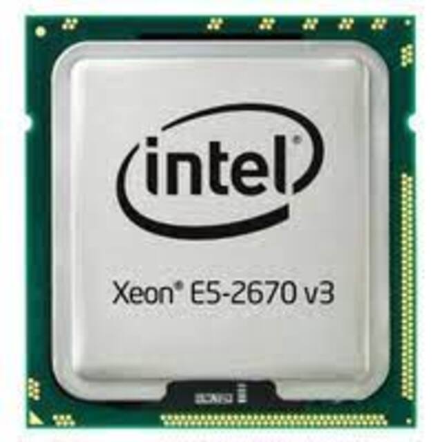 338-BGMU Dell Intel Xeon 12-Core E5-2670V3 2.3GHz 30MB L3 Cache 8GT/S QPI Speed Socket Fclga2011-3 22NM 120W Processor . New Bulk Pack