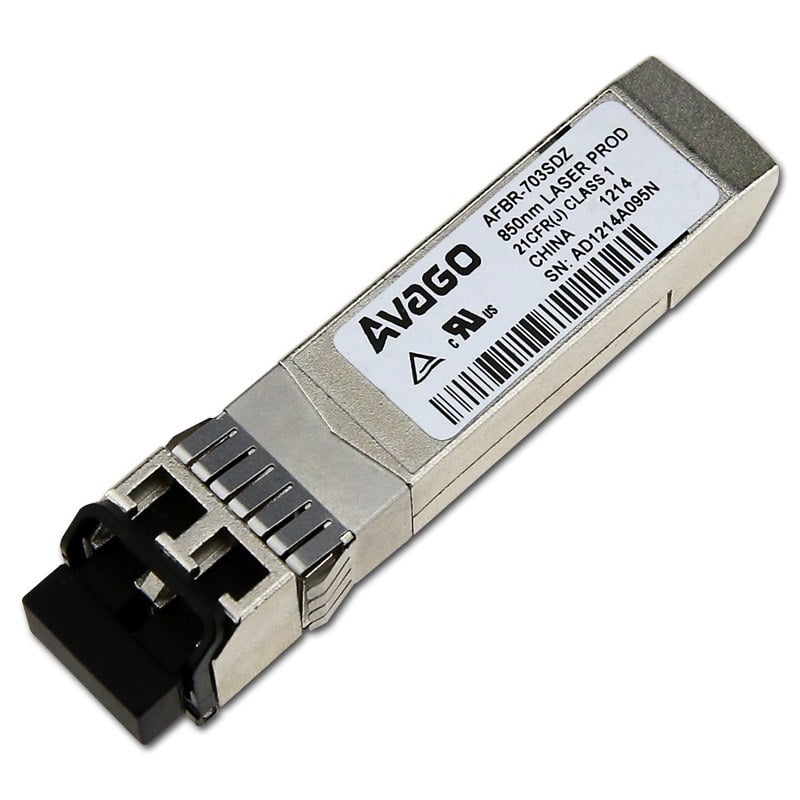 AFBR-57F5PZ Avago 16GBPS FC Multi-mode Fiber 100m 850nm Duplex LC Connector SFP+ Transceiver Module | Refurbished