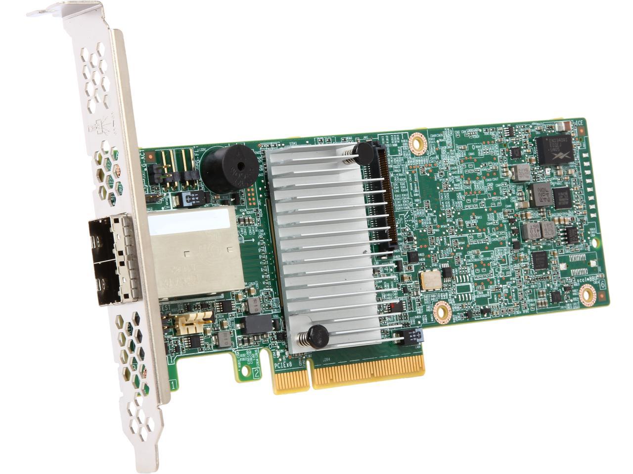 9380-8E Broadcom Megaraid SAS 12GB/S 8-Port SATA+SAS PCI-E 3.0 1GB DDRIII PLUG-IN Card Raid Supported | New Bulk Pack