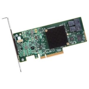 LSI00344 Broadcom 12GB S PCIE 3.0, 8 Ports Internal SATA SAS Host Bus Adapter | New Bulk Pack