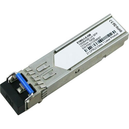 E1MG-SX-OM  Brocade SFP Mini-GBIC Transceiver Module 1000base-Sx  Lc Multi Mode  Plug-In Module. Refurbished.