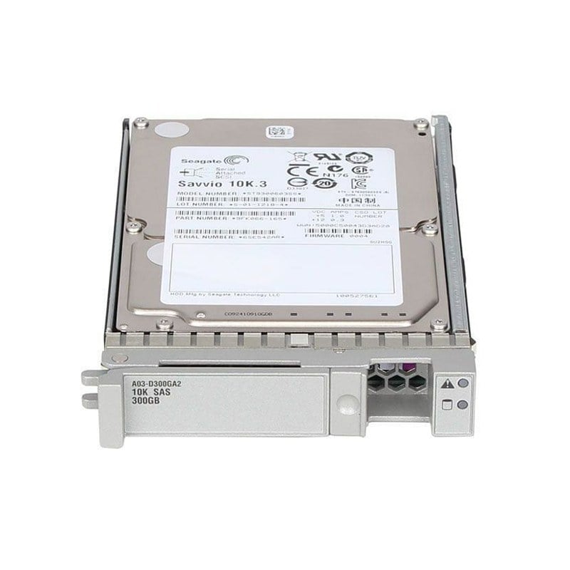 Cisco A03-D300GA2 300GB 10K RPM Hard Drive SAS 6GBPS SFF Hot Swap | Refurbished.