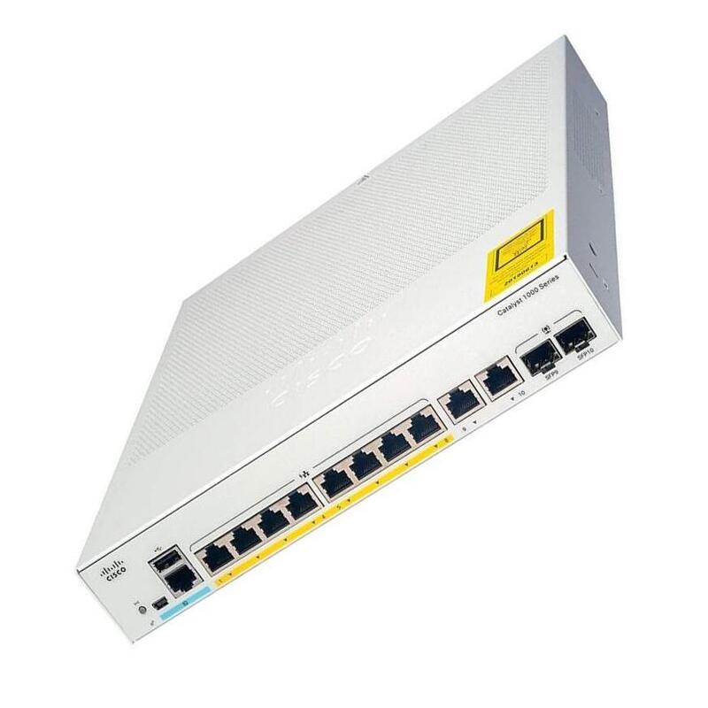 Switch PoE Cisco C1000-8FP-E-2G-L, 8 Porte, Nuovo Sigillato