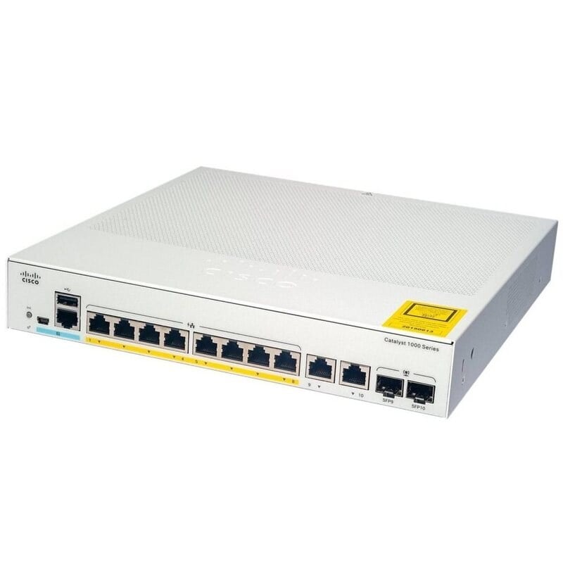 Cisco C1200-8T-E-2G 8 Ports Manageable Switch | New Factory Sealed