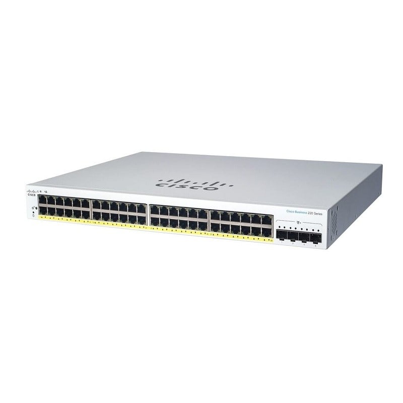 Cisco CBS220-48T-4G 48 Ports Ethernet Switch Layer 2 Manageable 4 SFP | New Factory Sealed