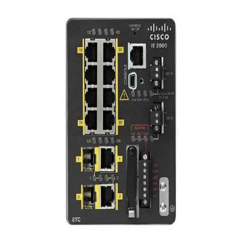 Cisco IE-2000-8TC-G-E 10 Ports Ethernet Switch Industrial 2000 Series | Refurbished | Call