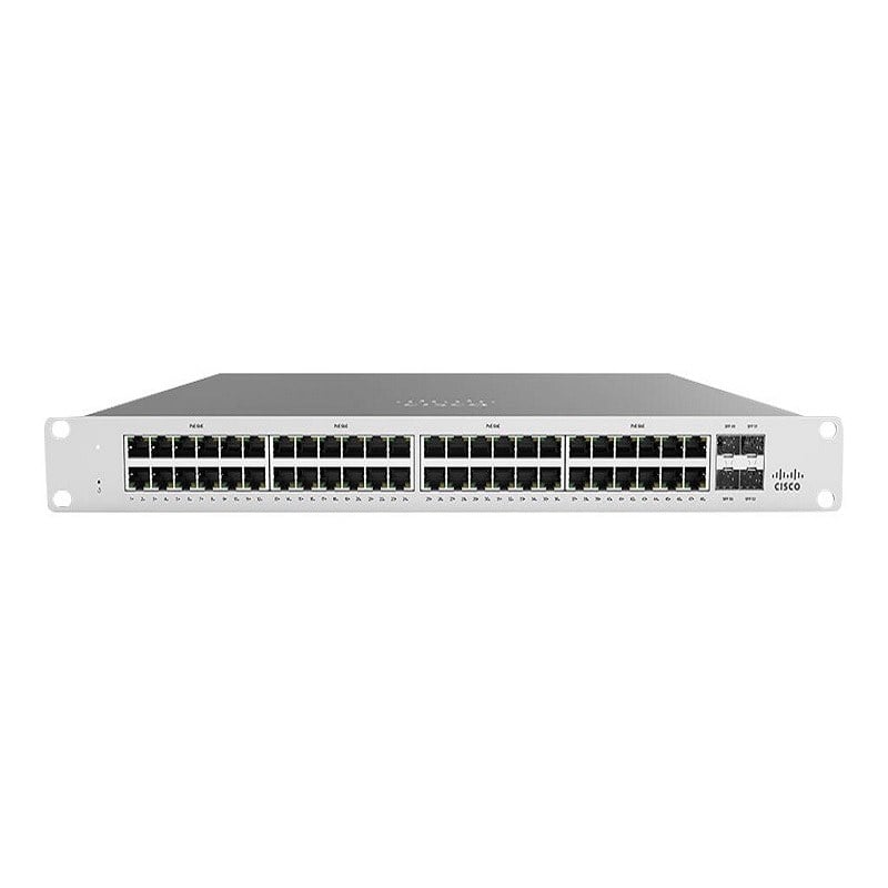Cisco MS120-48LP-HW 48 Ports Managed Switch Meraki Cloud SFP Rack Mountable | Refurbished