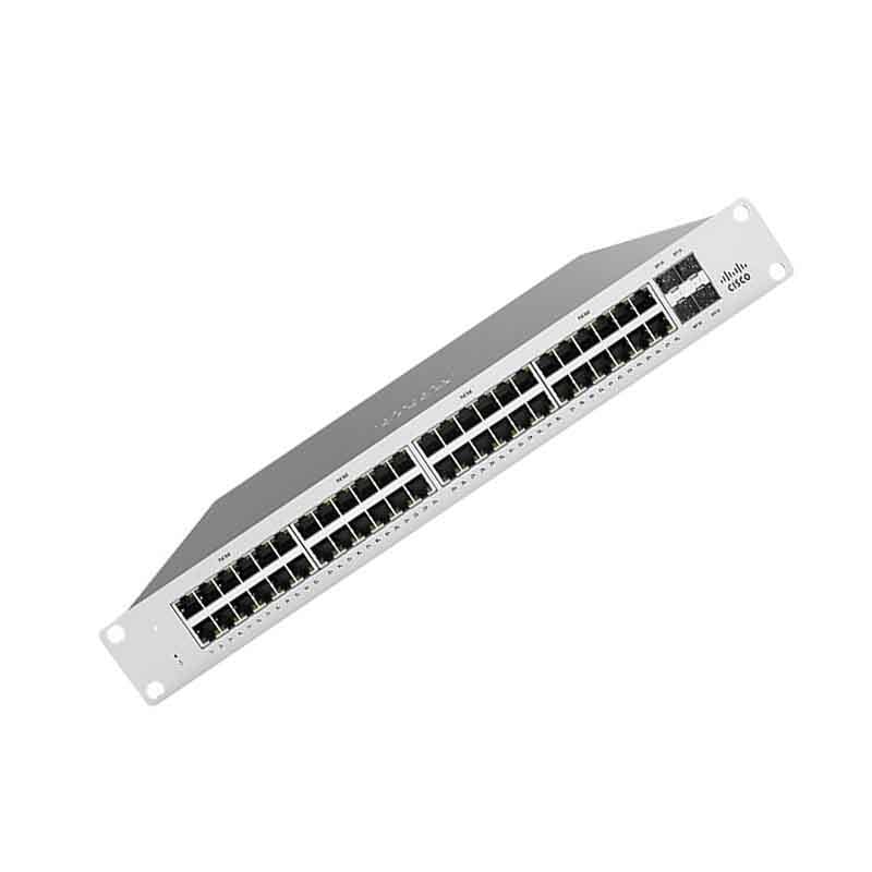 Cisco MS120-48LP-HW 48 Ports Managed Switch Meraki Cloud SFP Rack Mountable | Refurbished