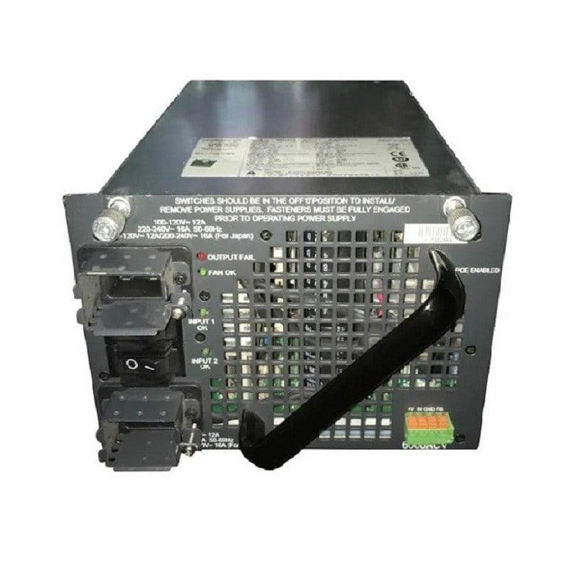 Alimentation Cisco PWR-C45-6000ACV - 6000W AC Double Entrée - Série 4500 - Reconditionnée