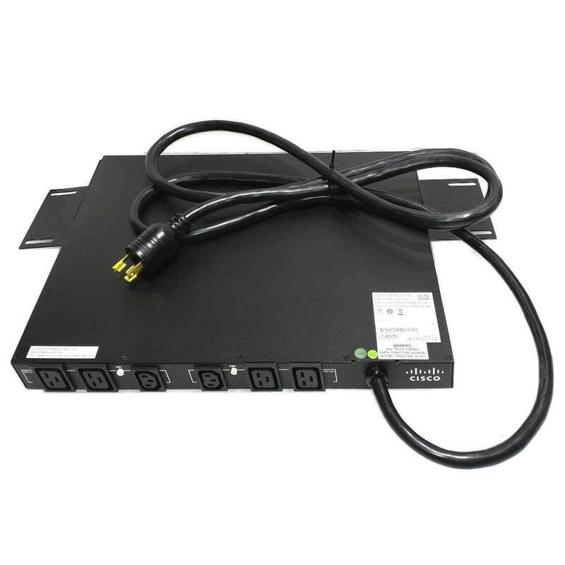 RP208-30-1P-U-1 Cisco 6-Outlets 1U Rack-Mountable Power Distribution Unit | Refurbished
