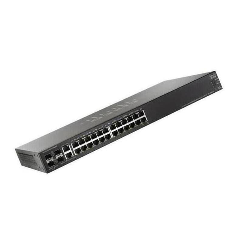 Cisco SG500-28P-K9-NA 28 Ports Ethernet Switch Twisted Pair Small Business | Refurbished