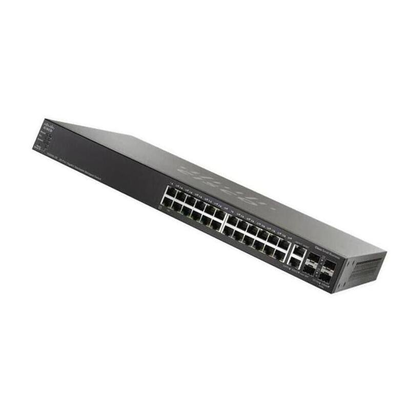 Cisco SG500-28P-K9-NA 28 Ports Ethernet Switch Twisted Pair Small Business | Refurbished