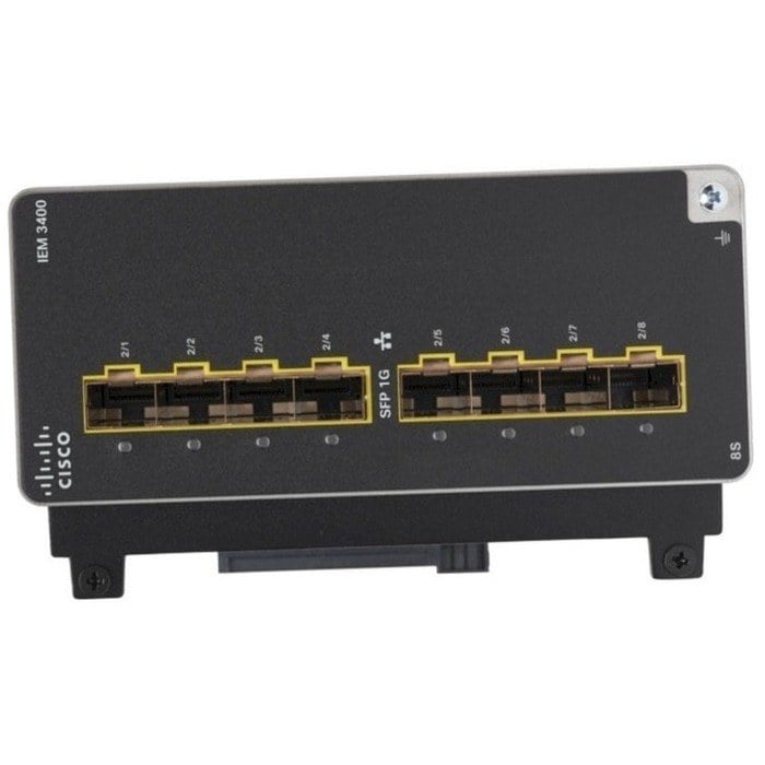Cisco IEM-3400-8S 8 Ports Expansion Module Ethernet SFP Ports | New Factory Sealed