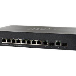SF302-08MPP-K9-NA Cisco Small Business 10 Ports Layer 3 Managed Switch | Refurbished