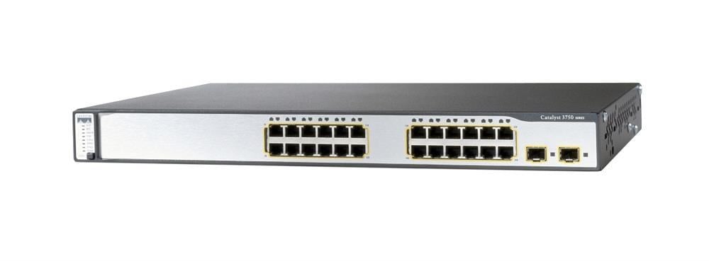 WS-C3750V2-24PS-E Cisco Catalyst 3750V2 24 10/100 PoE + 2 SFP Enhanced Image | Refurbished