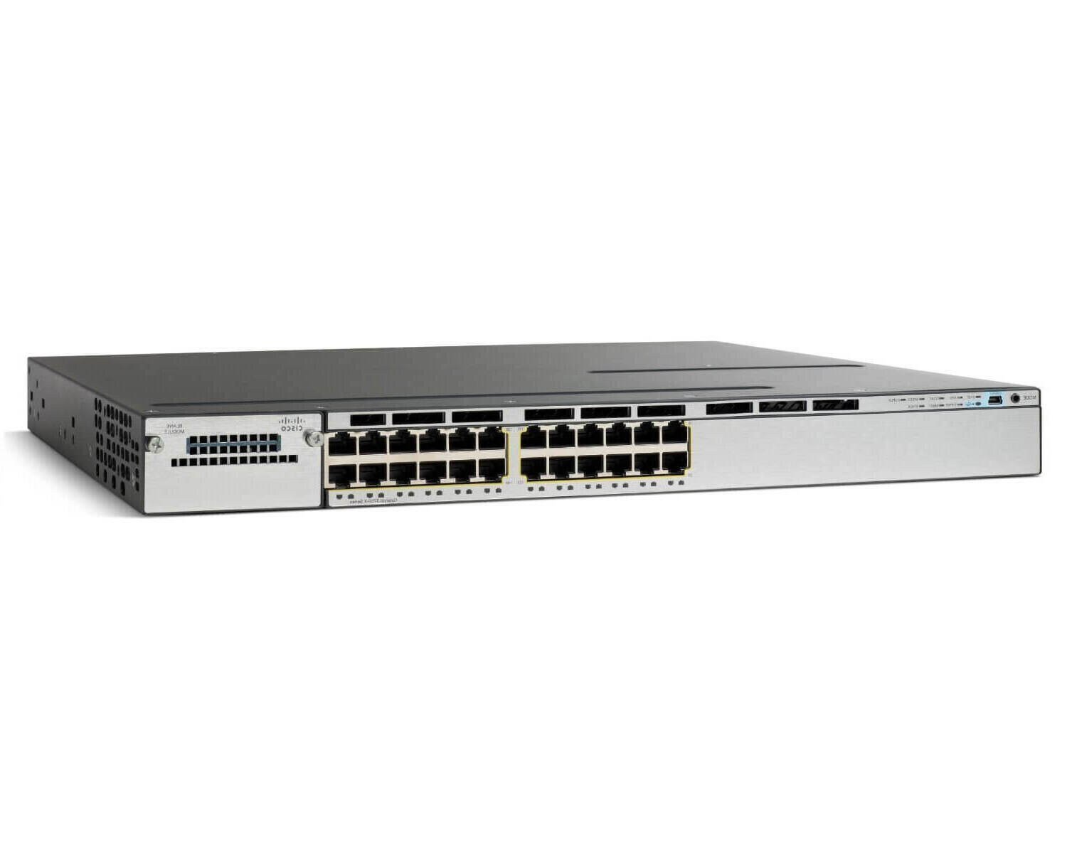 Cisco WS-C3750X-24U-E 24 Port Switch Catalyst 3750x-24u-e Managed L3 Ethernet Ports | Refurbished