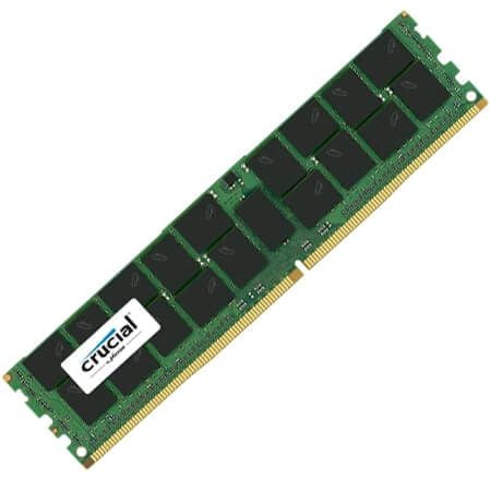 CT16G4RFS4266 Micron 16GB 2X8GB PC4-21300 DDR4-2666MHZ SDRAM Single Ranked Ecc Registered 1.2v Cl19 288-Pin Memory Module. New Bulk Pack.