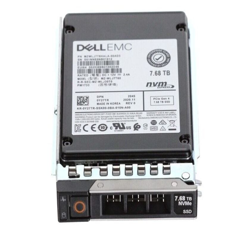 Dell 400-BKEX 7.68TB PCI-E NVMe TLC Read Intensive SSD | Refurbished