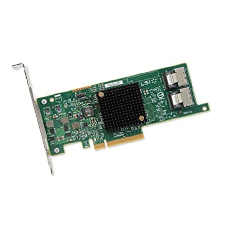 Dell DFK7K Lsi SAS9207-8i HBA 6GBPS PCI-E 3.0 X8 SAS Host Bus Adapter 600MBPS Data Rate Two Mini SAS SFF-8087 Connections | New Bulk Pack