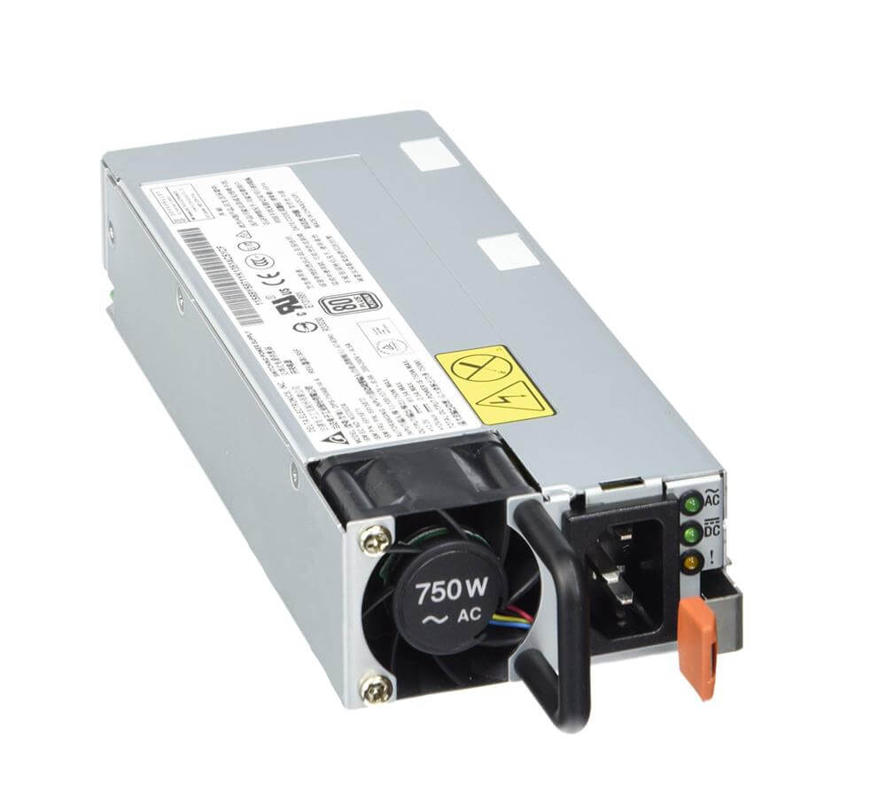 00FM018 Lenovo 750 Watt High Efficiency Platinum AC Power Supply For System X3300 X3550 X3650 X3650 M4. Refurbished.