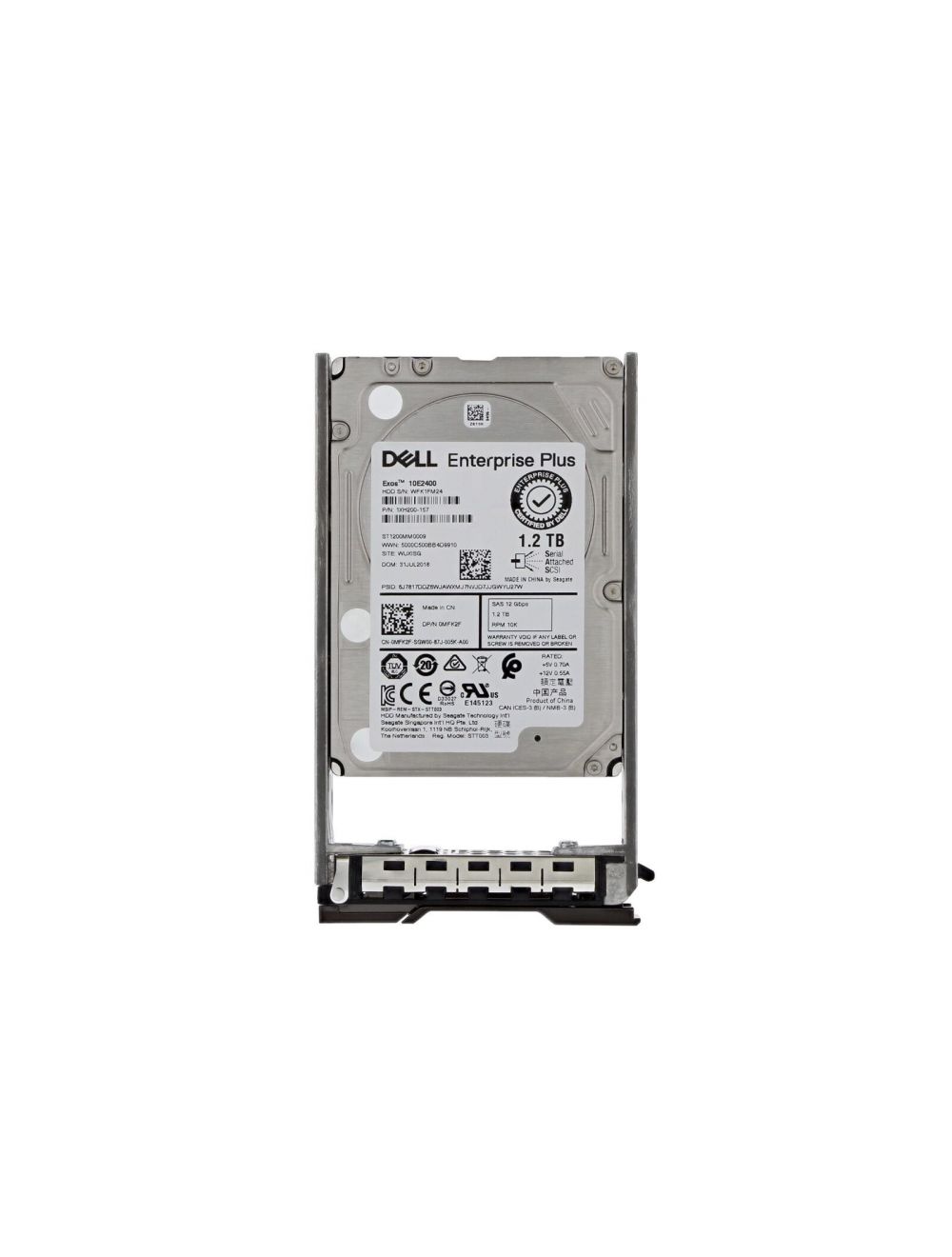 0DHMK Dell 10TB 7.2K RPM SAS-12GBPS 512e 3.5in Hot-plug Hard Drive With Tray For 14g Poweredge Server | Refurbished