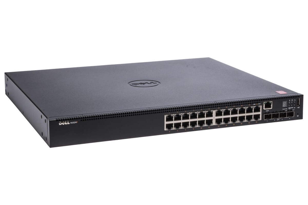 210-ABQB Dell Networking N3024F Switch 24 Ports L3 Managed Stackable. Refurbished.