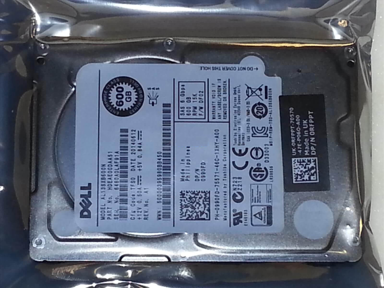 400-AGUR Dell 600GB 10K RPM SAS-12GBPS 16MB SFF Hard Disk Drive For Server | Refurbished