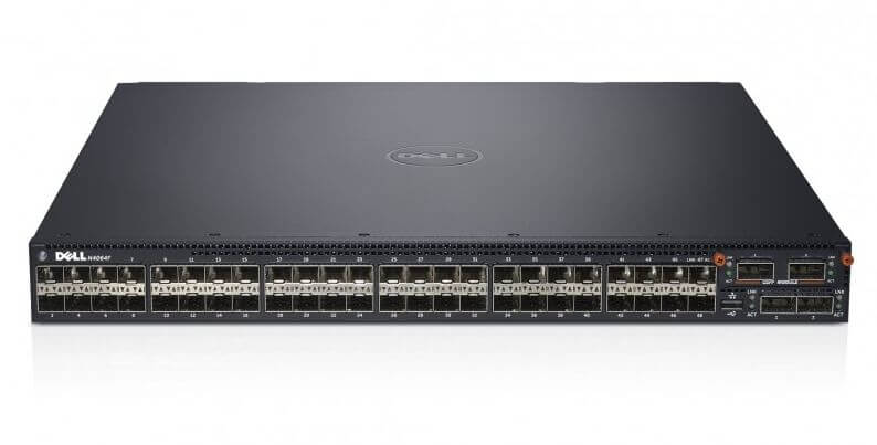 G4H0V Dell Networking N4064F Managed L3 Switch 48 10-Gigabit SFP+ Ports & 2 40-Gigabit QSFP+ Ports With Dual AC and Rack Ears | Refurbished | Call