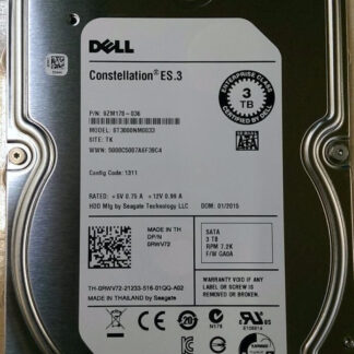 X4WMK Dell 3TB 7.2K RPM SATA-6GBPS 3.5inch Internal Hard Disk Drive. Brand New.