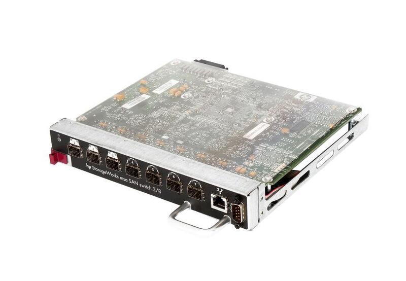309503-001 HP 2GB 8-Ports RJ-45 Fibre Channel SAN Switch for StorageWorks MSA1000 | Refurbished