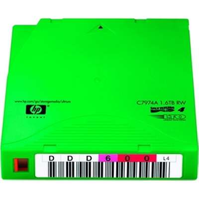 C7974AN HP LTO4 Ultrium1840 800/1600GB Non-Cust Lbl 20PK DATA Cartridge | Refurbished