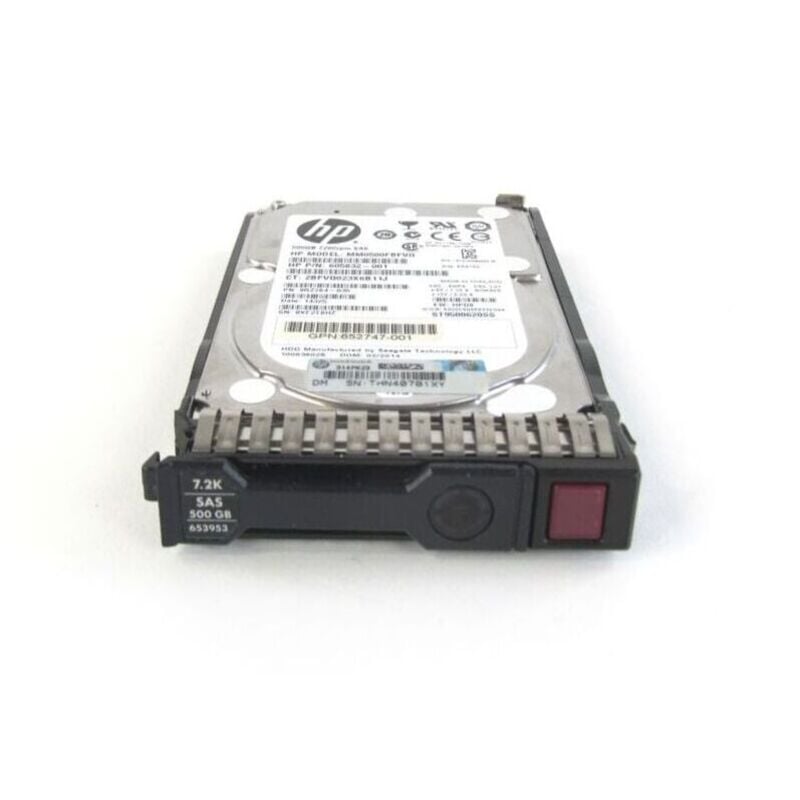 HPE 653953-001 500GB 7.2K  Hard Drive  6GBPS SAS SFF SC Midline | Refurbished