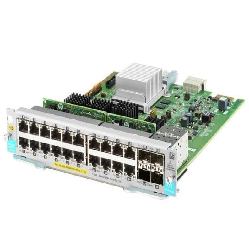 HPE J9990A 5400R 20-Ports 10/100/1000Base-T PoE+ 10GbE SFP+ Expansion Module | New Bulk Pack