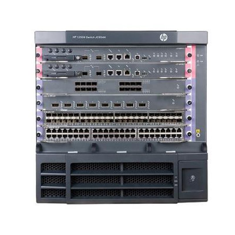 HPE JC654A 12504 AC Managed 10U Rack-Mountable Switch Chassis | Refurbished
