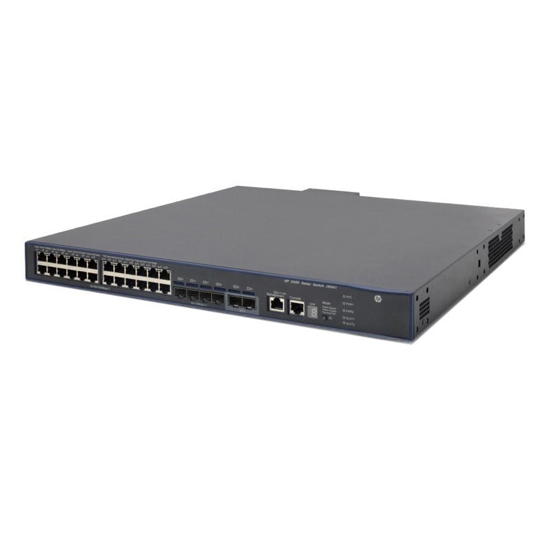 JG541A HPE 5500 24g PoE 4 SFP 24 Ports Managed Switch With 2 Interface Slots | Refurbished