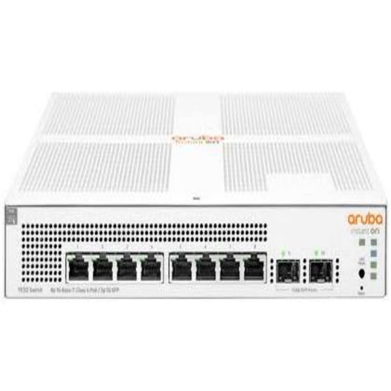 HPE JL681A Aruba Instant ON 8G CLASS4 POE 2SFP 124W Switch 8 Ports Managed Rack for Server | Refurbished