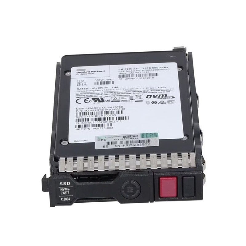 HPE P13682-X21 PCI-E 7.68TB NVMe Read Intensive Hot-Swap SSD | New Bulk Pack