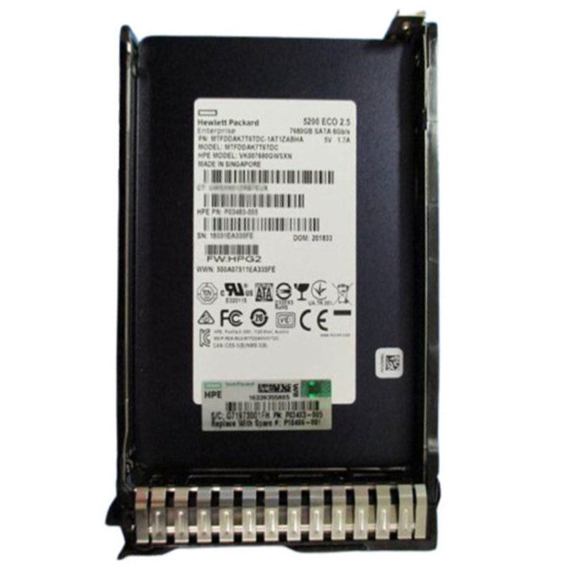 P18430-H21 HPE 7.68TB SATA-6GBPS SC Read Intensive Hot Plug SSD | Brand New 3 Years Warranty
