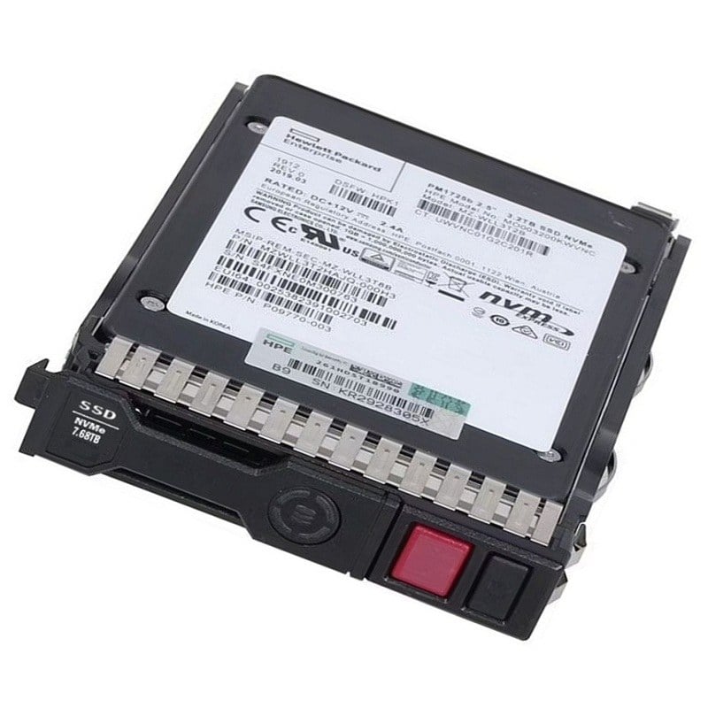 HPE VO007680KXNZT 7.68TB NVMe Read Intensive SSD SFF BC U.3 MV | Brand New 3 Years Warranty