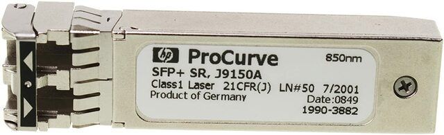 HPE J9150A#ABA 10GBPS SFP+ 10GbE LC SR Transceiver Module | Refurbished